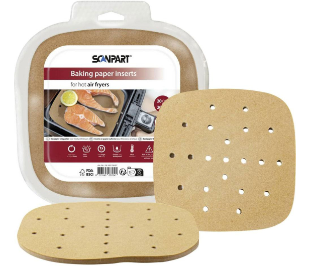 Scanpart Papier do air frayer perforowany 20x20 cm 100 szt. - 1369400 - zdjęcie